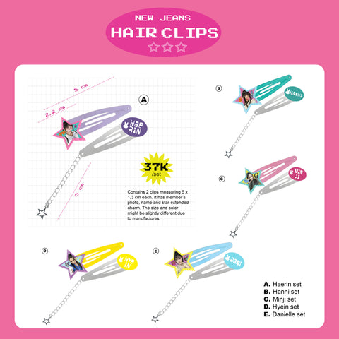 NEW JEANS HAIRCLIPS BY GYURASSIC
