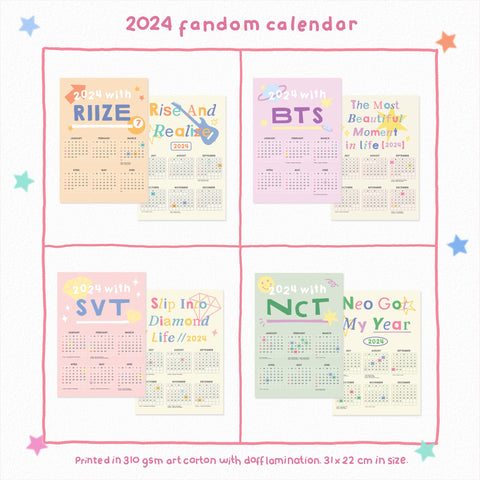2024 Fandom Calendar