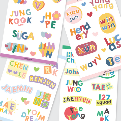KPOP Member Sticker