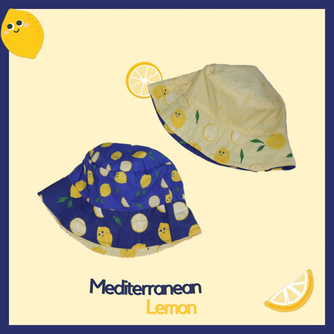 Mediterranean Lemon Reversible Bucket Hat