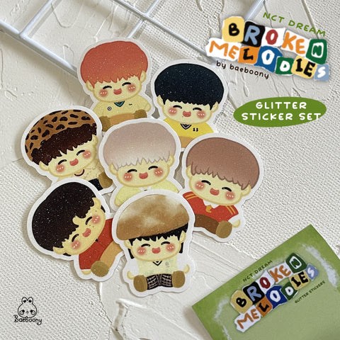 NCT Dream - Broken Melodies Glitter Sticker Set by Baeboony