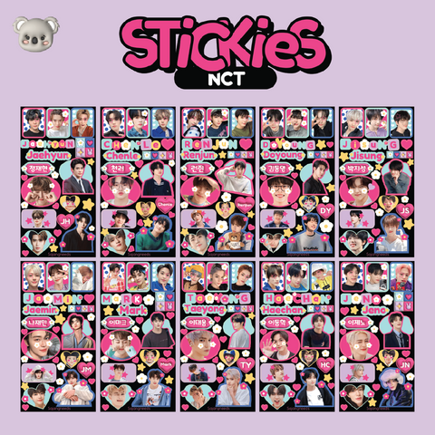 NCT DECO GLITTERY STICKER BY SAJANGNEEDS