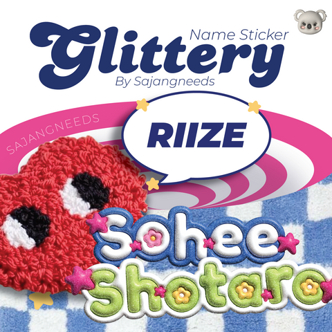 RIIZE NAME STICKER By Sajangneeds