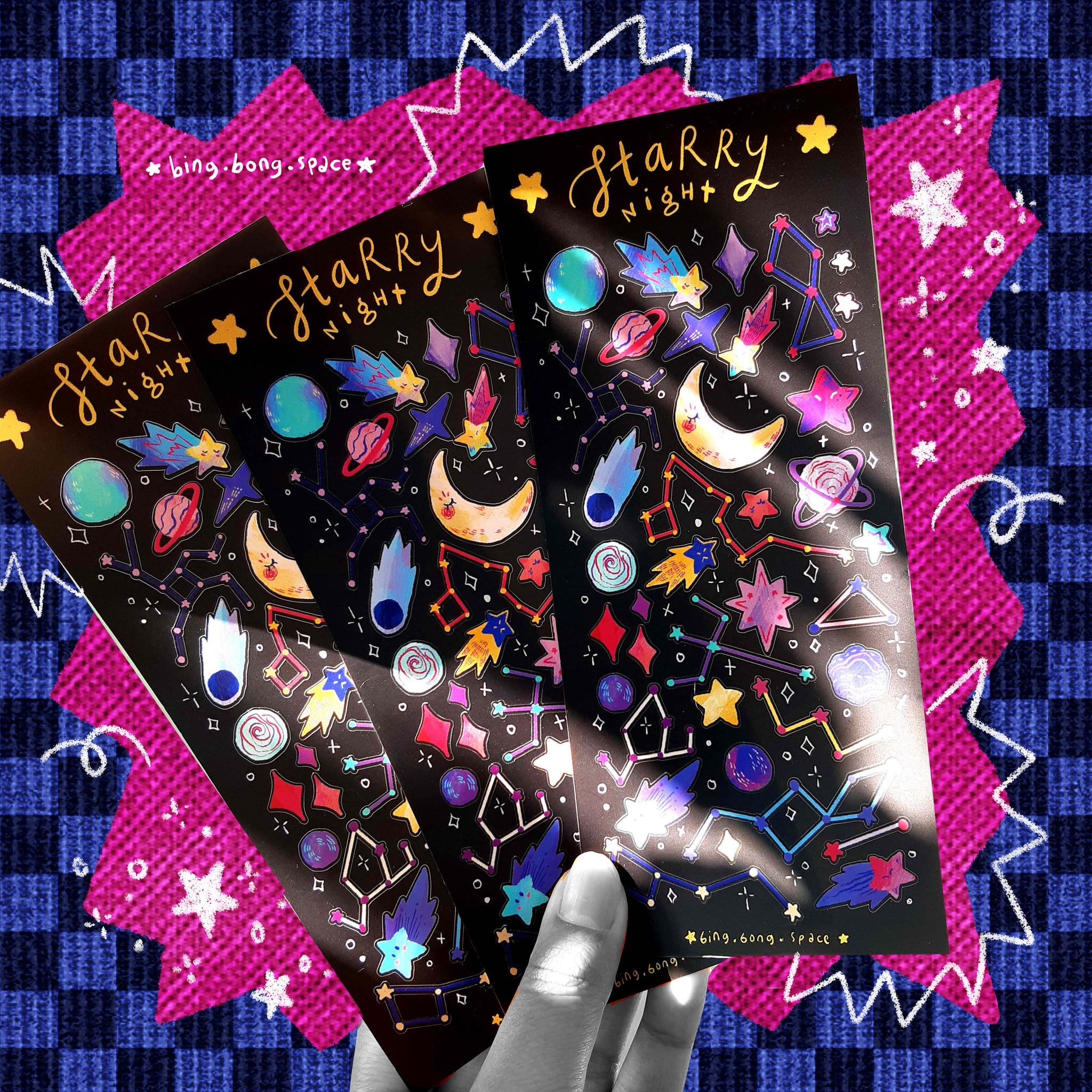 Sticker Sheet Starry Night