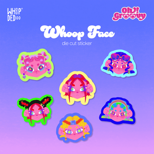 Sticker – Whoop Face by WhoopDeDoo