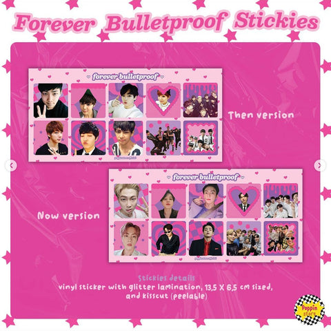 BTS Forever Bulletproof Sticker