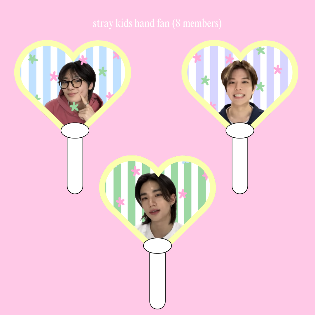 8-325-ILO-VE-SKZ-143 STRAY KIDS CALL CENTER (hand fan) (PLAND BANDUNG)