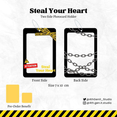 Steal Your Heart Double Side Photocard Holder