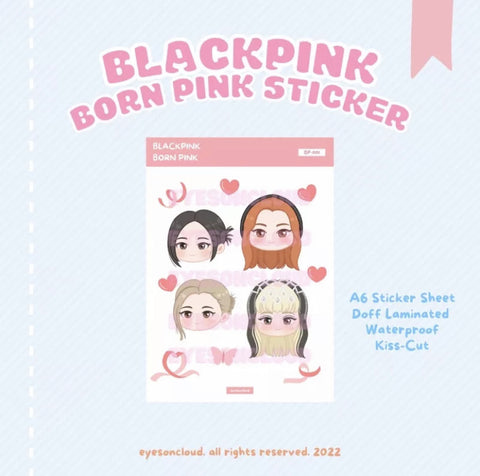 BLACKPINK BORN PINK STICKER SHEET