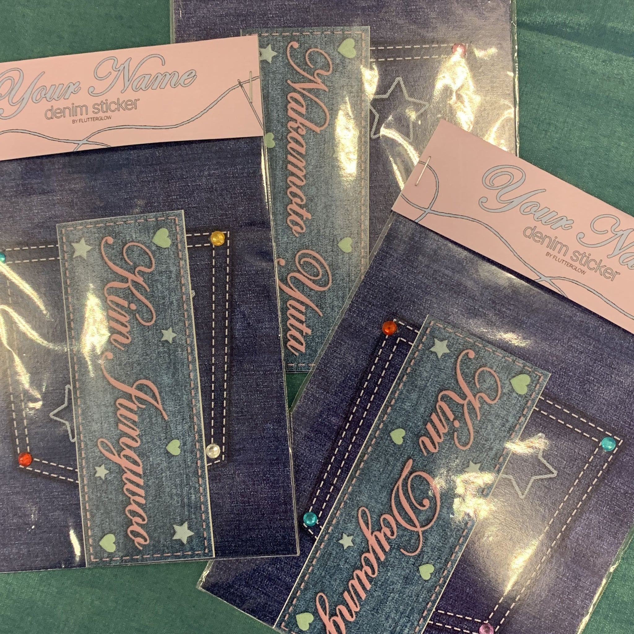 NCT Name Denim Sticker
