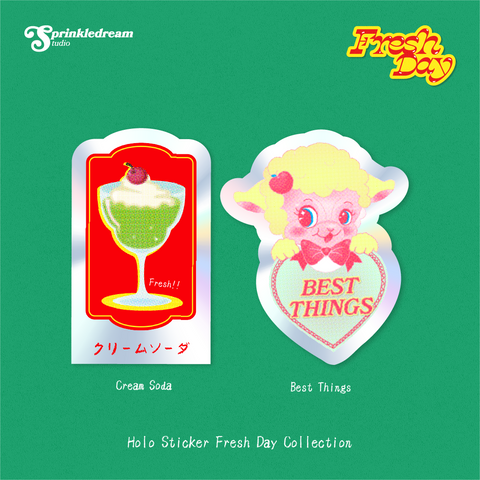 Holographic Sticker - Fresh Day by Sprinkledream Studio