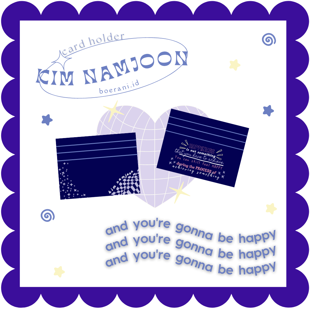AND YOU'RE GONNA BE HAPPY CARD HOLDER (BTS VERSION)