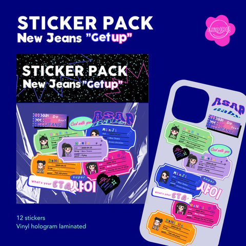 New Jeans Get Up Deco Sticker Pack