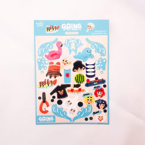 Going Seventeen: TTT Water Sport Ver. stickers set