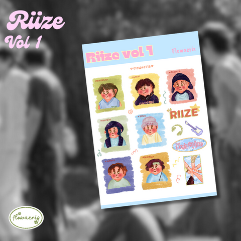 [Flowaeris] sticker sheet RIIZE vol 1