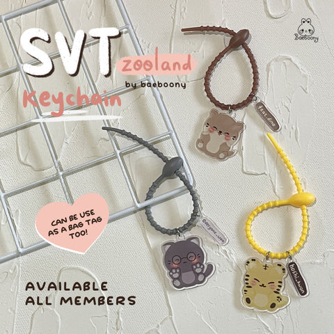 Seventeen Zooland Keychain by Baeboony