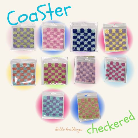 Coaster Checkered