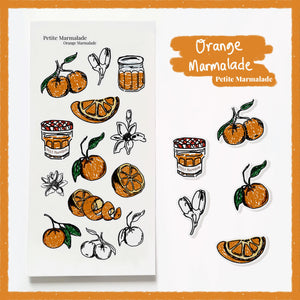 Petite Marmalade deco sticker - Orange Marmalade