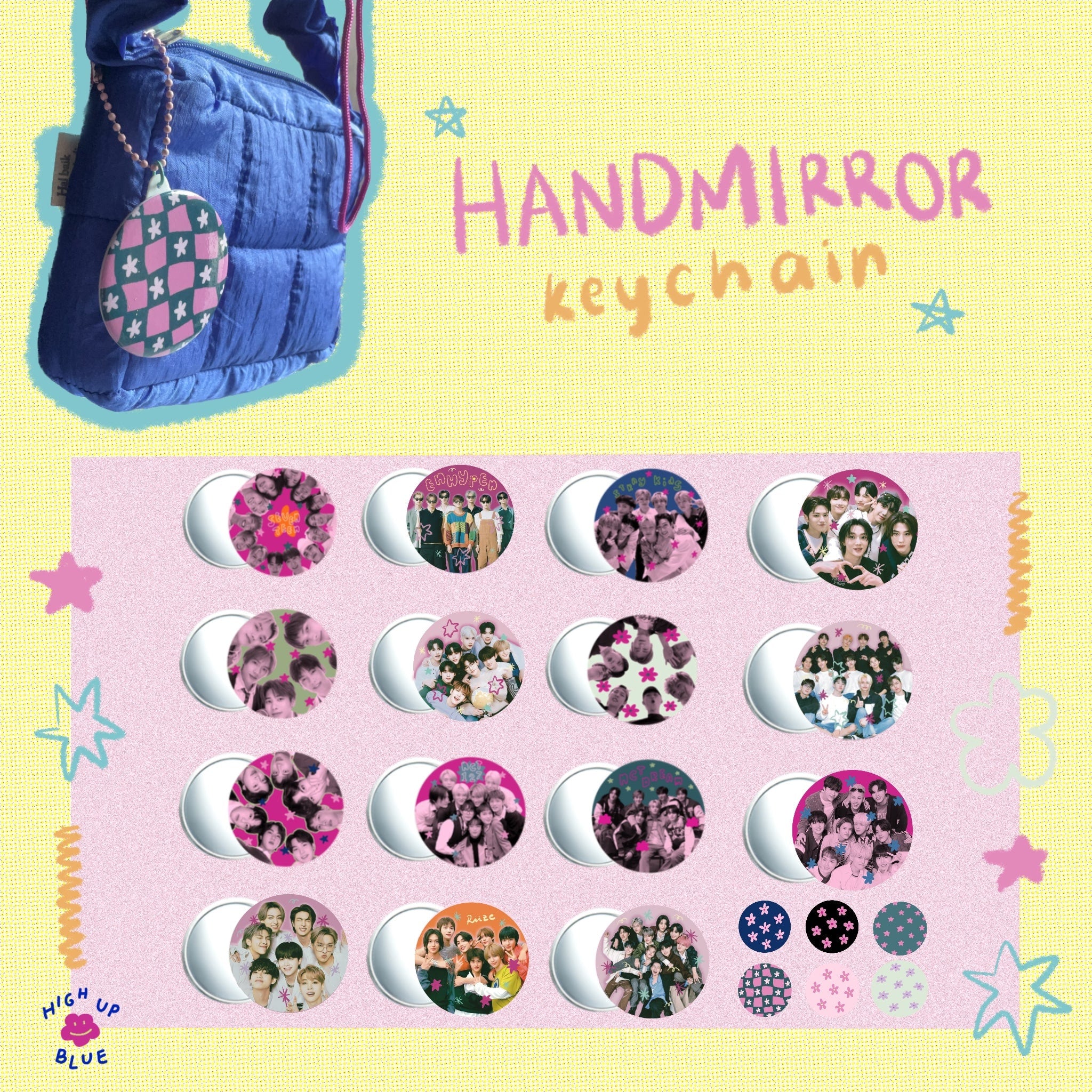 Handmirror keychain
