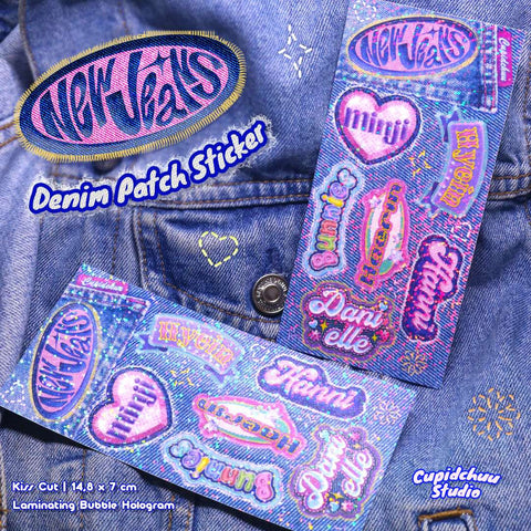 NEW JEANS DENIM PATCH DECO STICKER