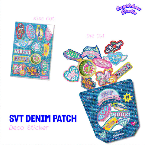 SEVENTEEN DENIM PATCH DECO STICKER