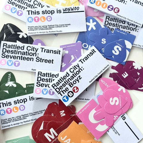 Rattled City Transit Sticker Pack [PART 2: THEBOYZ &amp; RIIZE)