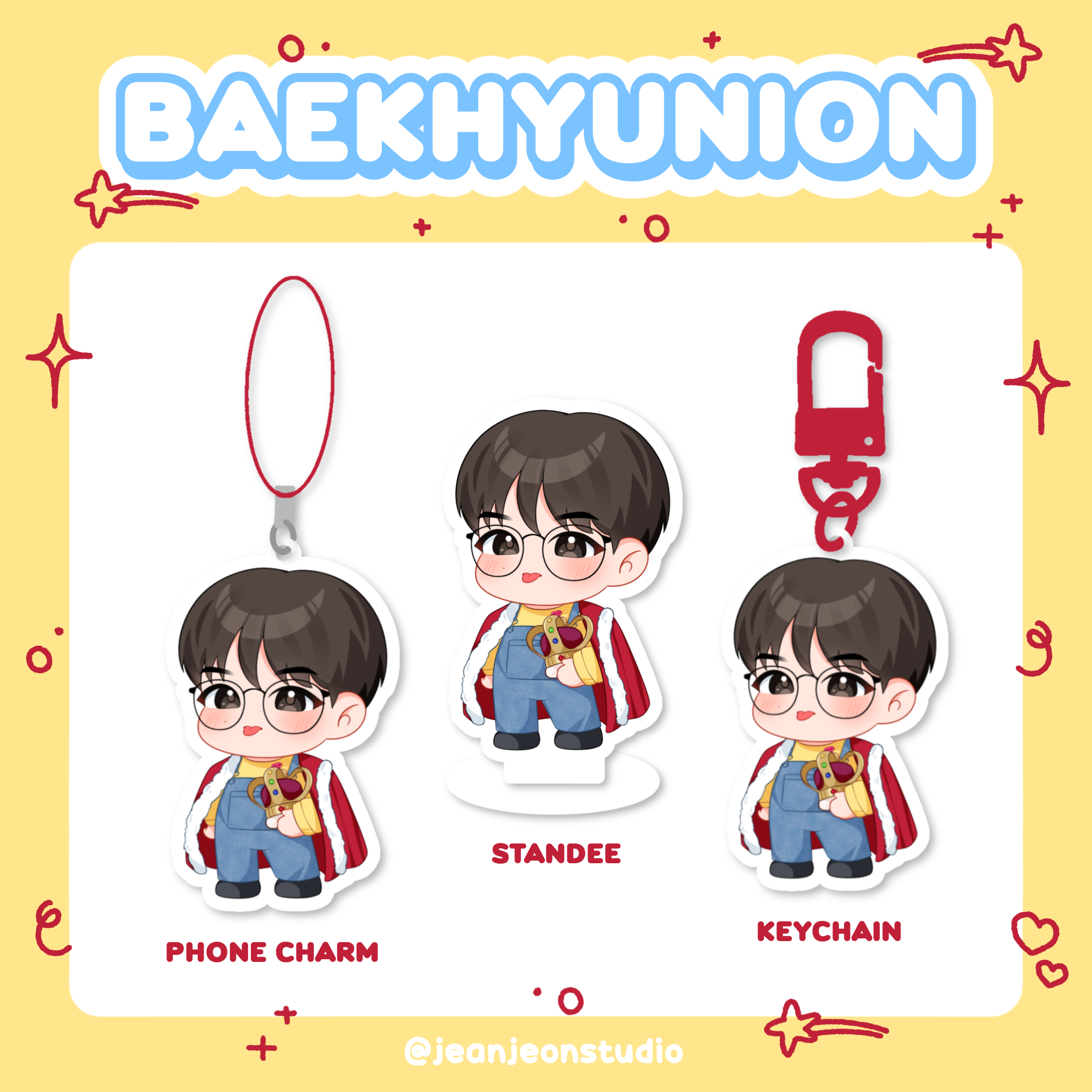 Baekhyunion Keychain, Phone Charm, &amp; Standee