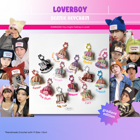LOVERBOY Beanie Keychain | Gradient