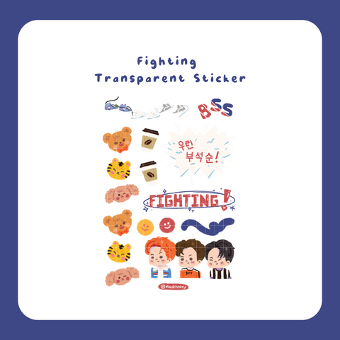 BSS Fighting Transparent Sticker