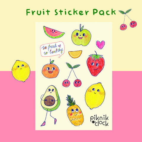 Cute Fruits Vinyl Sticker