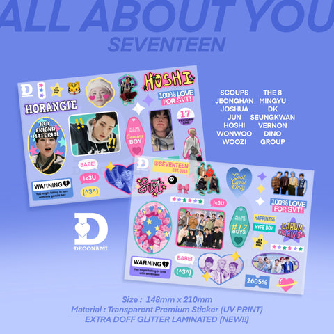ALL ABOUT YOU STICKER - SEVENTEEN
