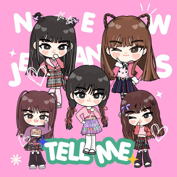 NEW JEANS TELL ME CHIBI KEYCHAIN