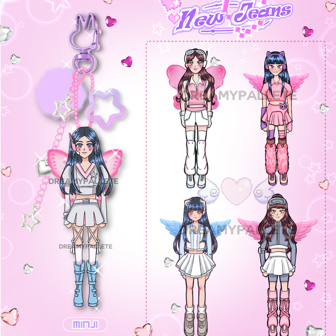 New Jeans Angel Y2k Bagcharm keychain