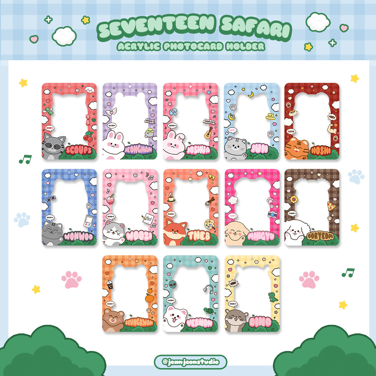 Seventeen Safari Photocard Holder Acrylic