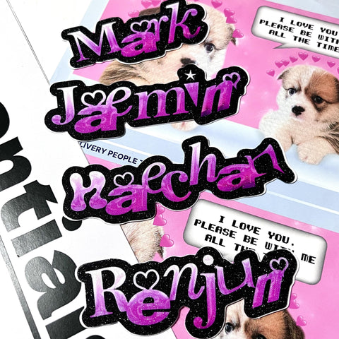 NCT DREAM  MEMBER NAME STICKER