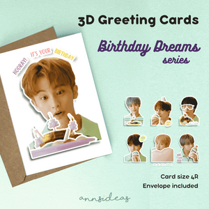 3D Birthday Greeting Cards - NCT Dream Birthday Series