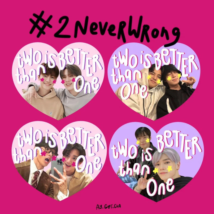 #2NeverWrong ♡ NCT SVT BTS Keychain