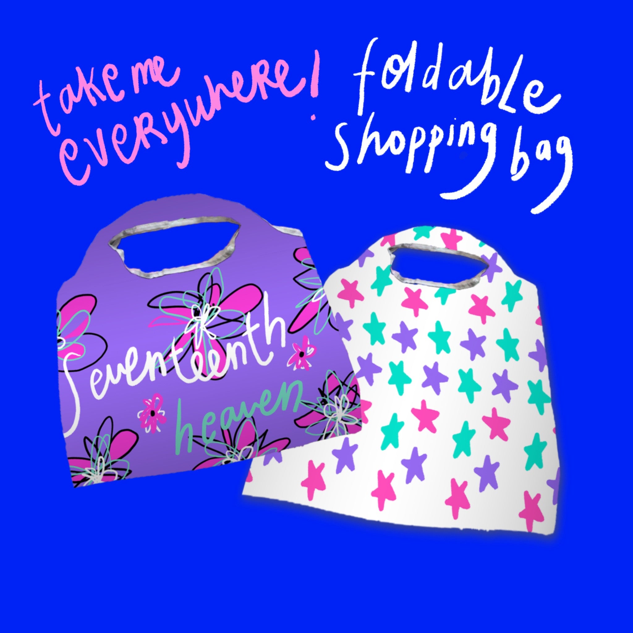 take me everywhere! shopping bag