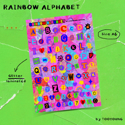 Rainbow Alphabet Sticker