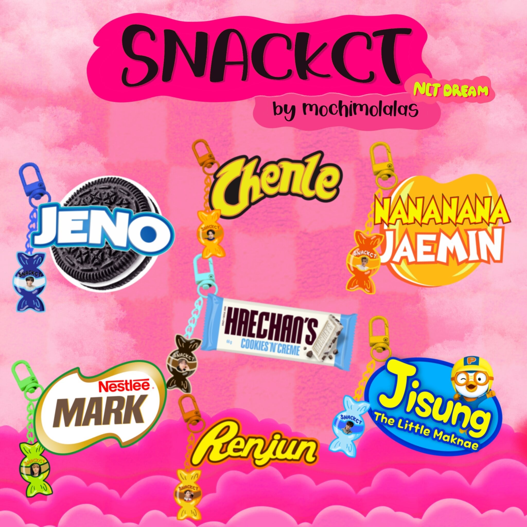 SnackCT Dream Keychain by Mochimolalas NCT DREAM