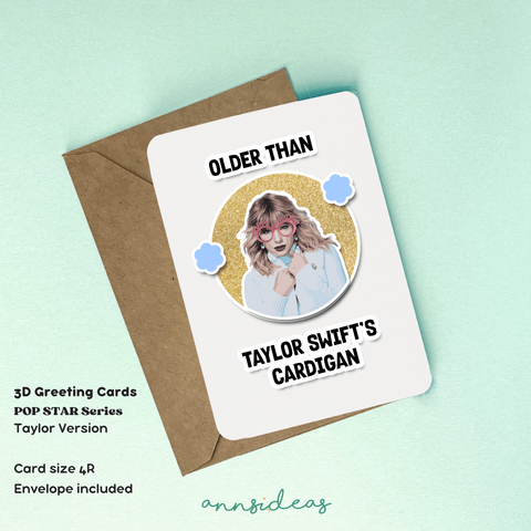 3D Greeting Cards - POP STAR Series - Taylor Version