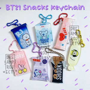 BT21 Snacks Keychain