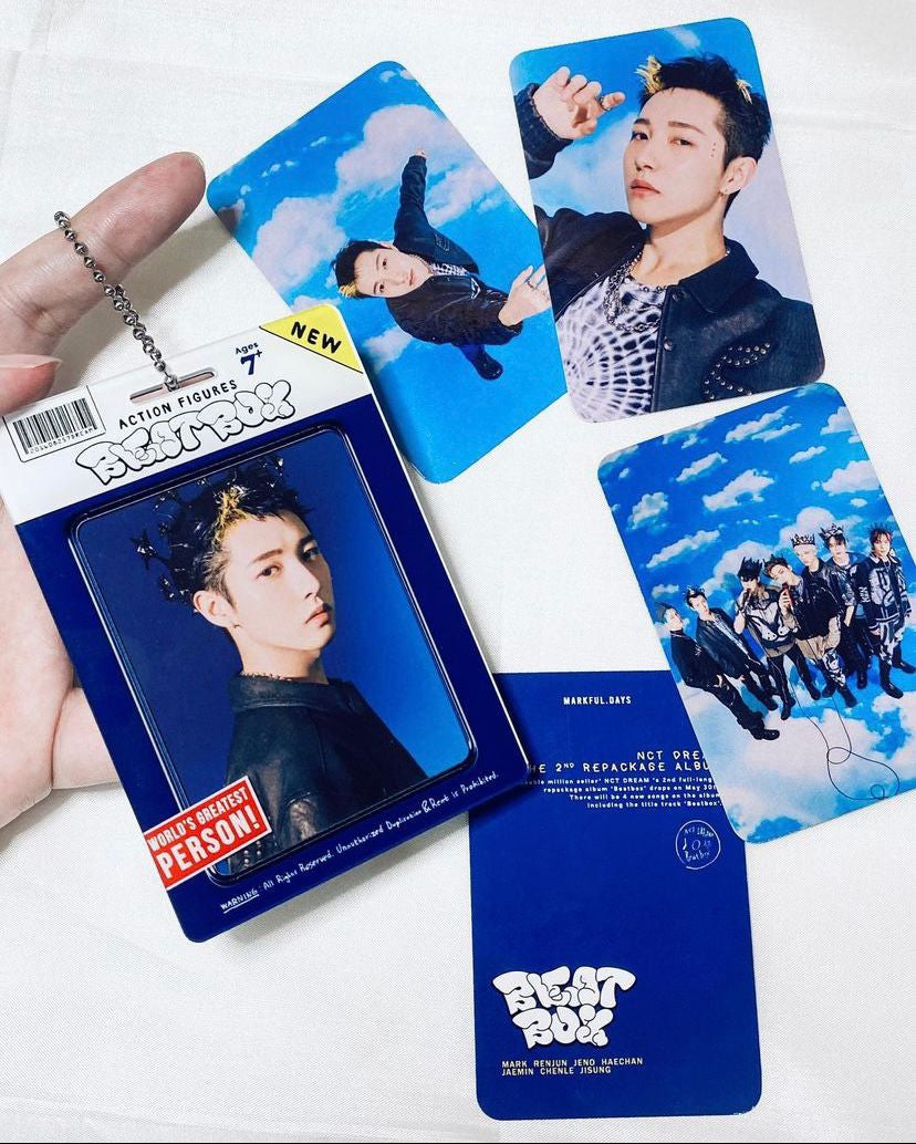 NCT DREAM - BEATBOX: acrylic photocard holder &amp; photocard set (young star ver.)