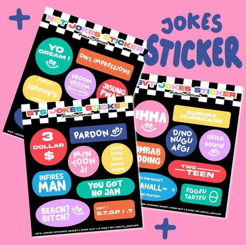 NCT SEVENTEEN BTS JOKES STICKER KIT
