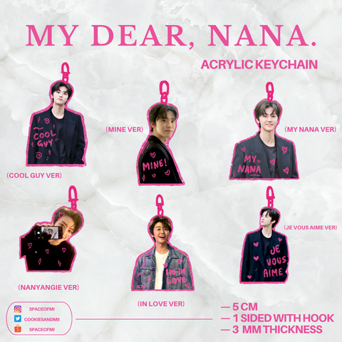 My dear, Nana Keychain