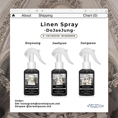LINEN SPRAY NCT DOJAEJUNG | LINEN SPRAY KPOP by Loremipsum.std