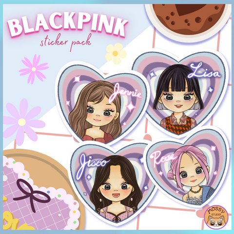 [MOSSYSTUDIO] Blackpink Lovesick Girls Sticker Set