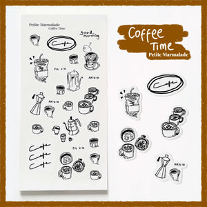 Petite Marmalade deco sticker - Coffee Time