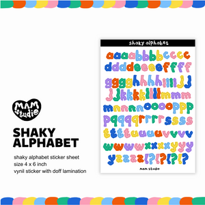 Shaky Alphabet Sticker