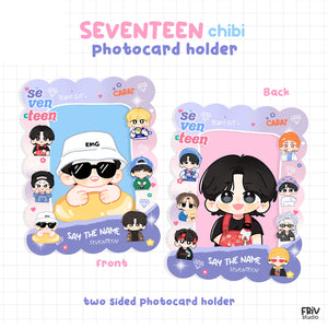 ACRYLIC PHOTOCARD HOLDER SEVENTEEN CHIBI